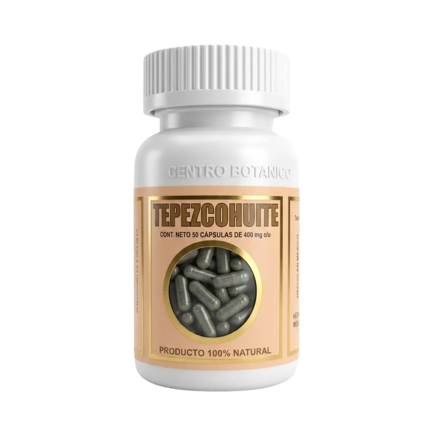 Tepezcohuite; 50 Cápsulas de 400mg, Azteca.