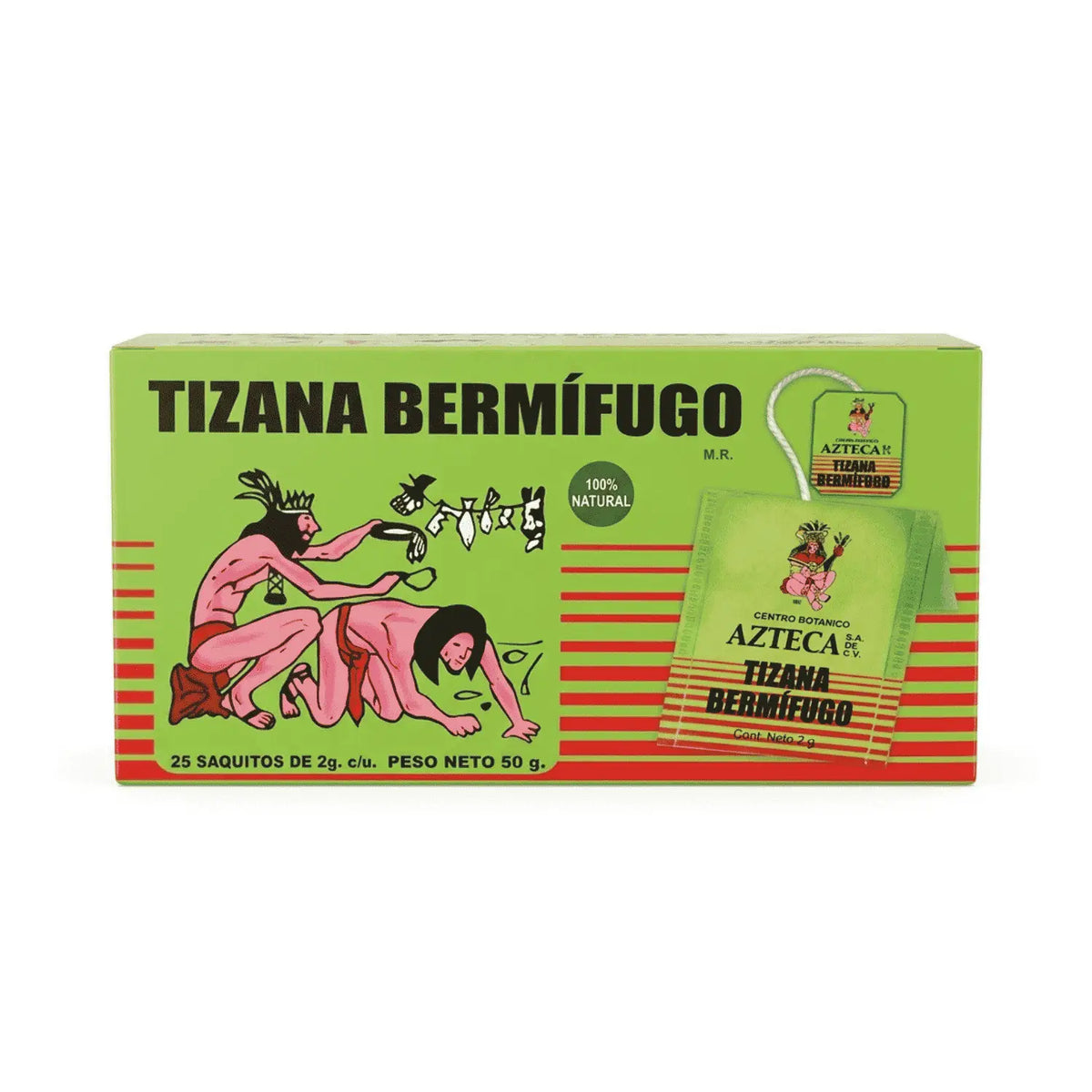 Té Tizana Bermifugo; 25 sobres de 1.5g; Azteca