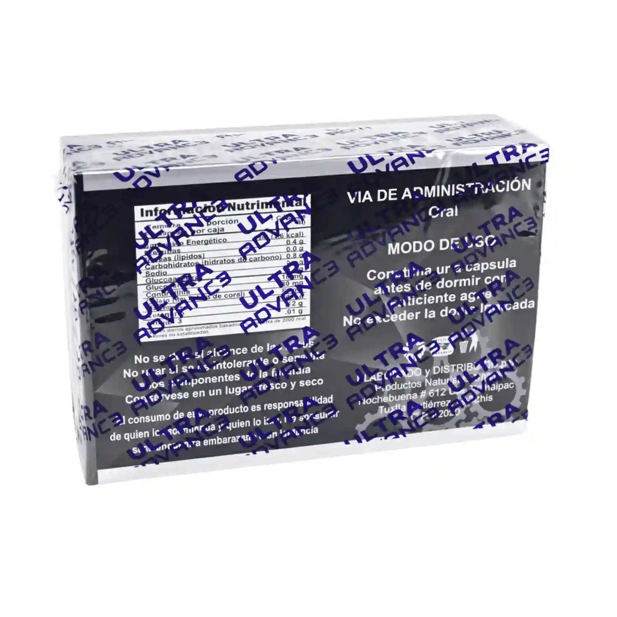 Ultra Advance Negro Mg; 30 Capsulas, Union.