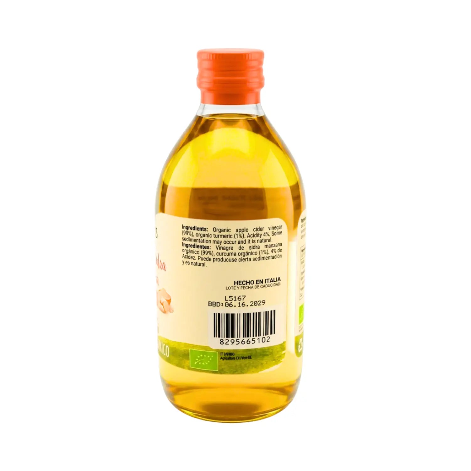 Vinagre de maznana y cúrcuma; 500ml de nigris