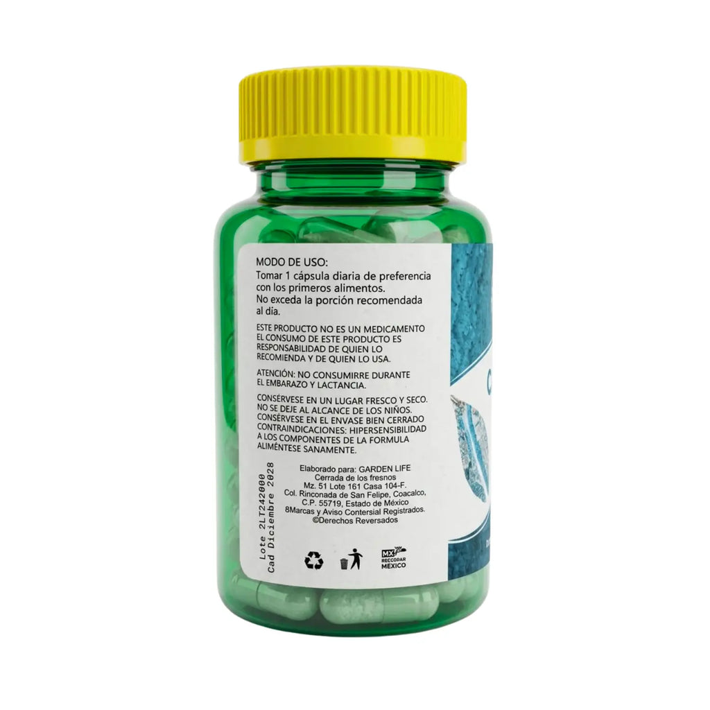 Zeolita; 30 Cápsulas de 500mg, Energreen.