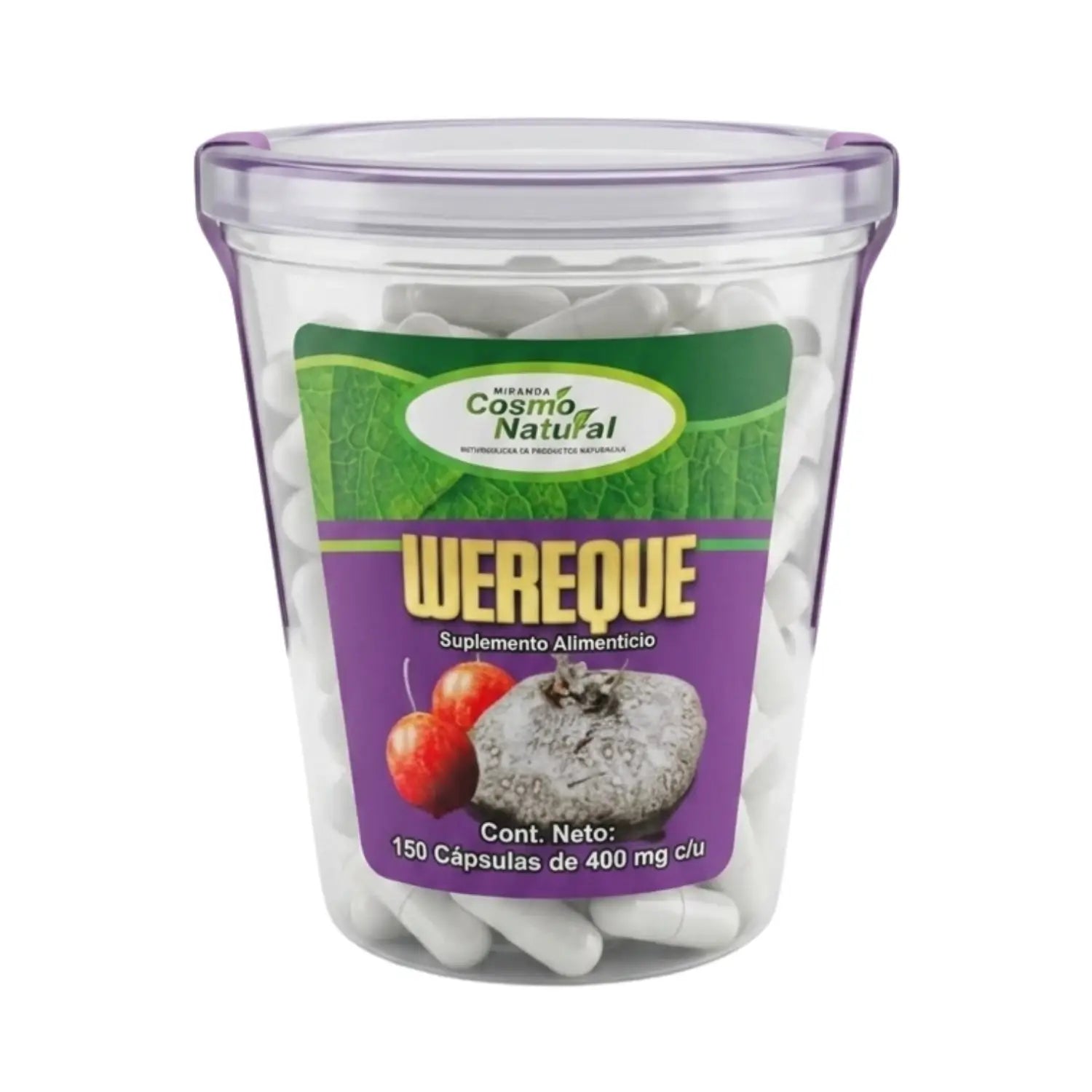 Wereque; 150 Capsulas de 400mg, Cosmo Natural.
