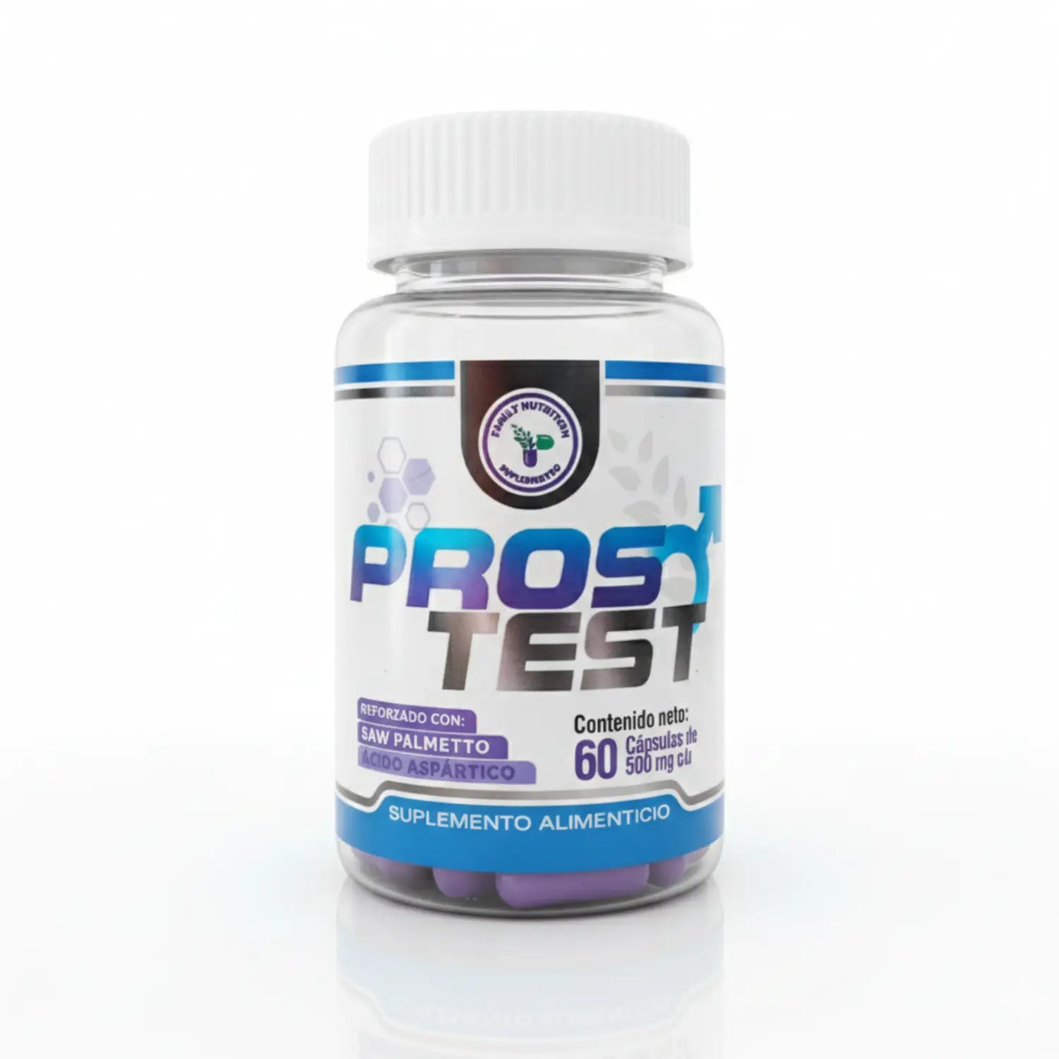 PROS TEST con Saw Palmentto y Ac. Aspartico; 60 Caps; Nutrition