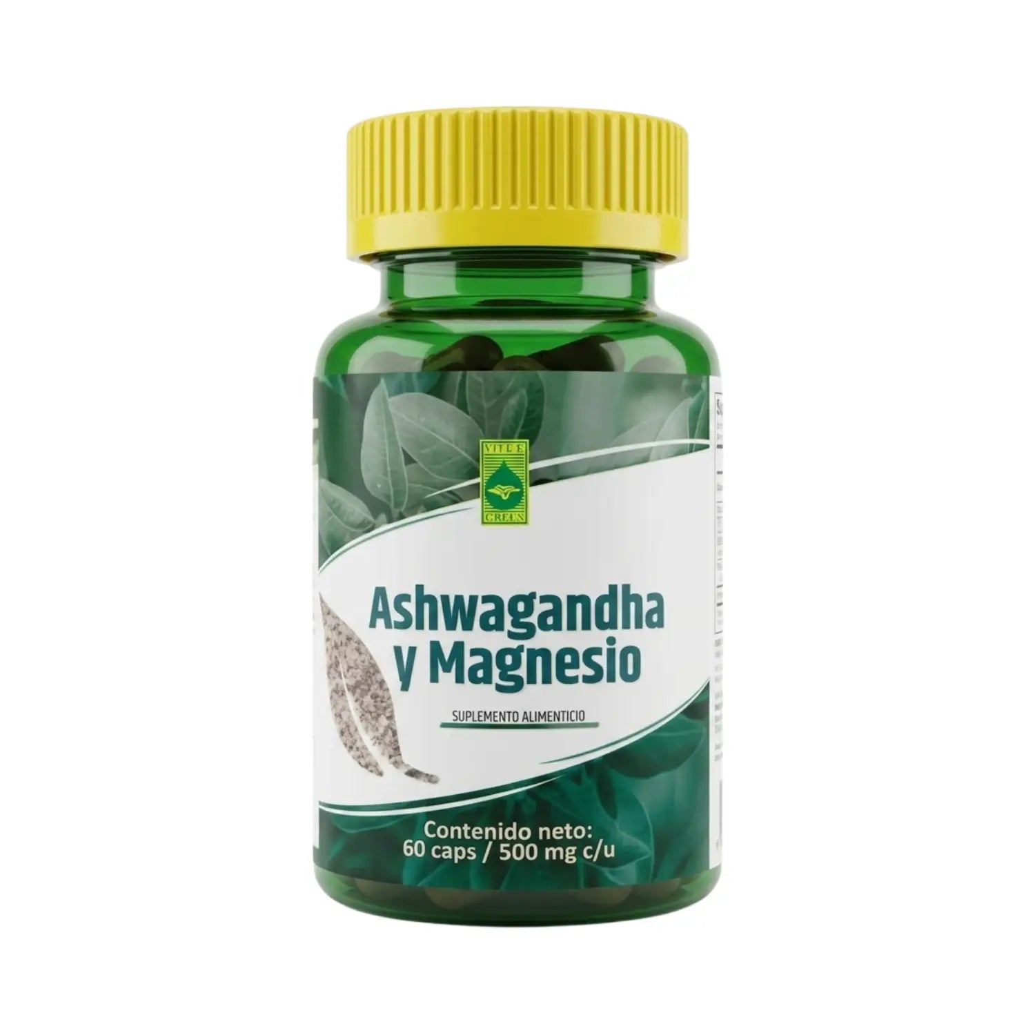 Ashwagandha y magnesio; 60 cápsulas, energreen.