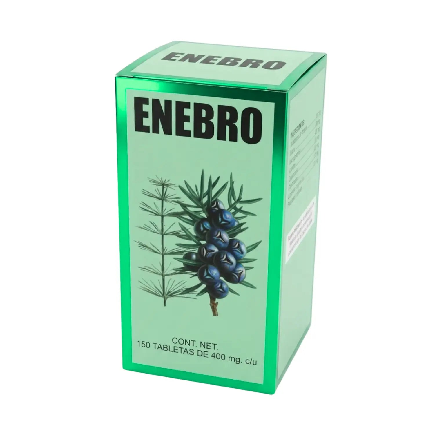 Enebro; 150 Tabletas de 400mg, Azteca.