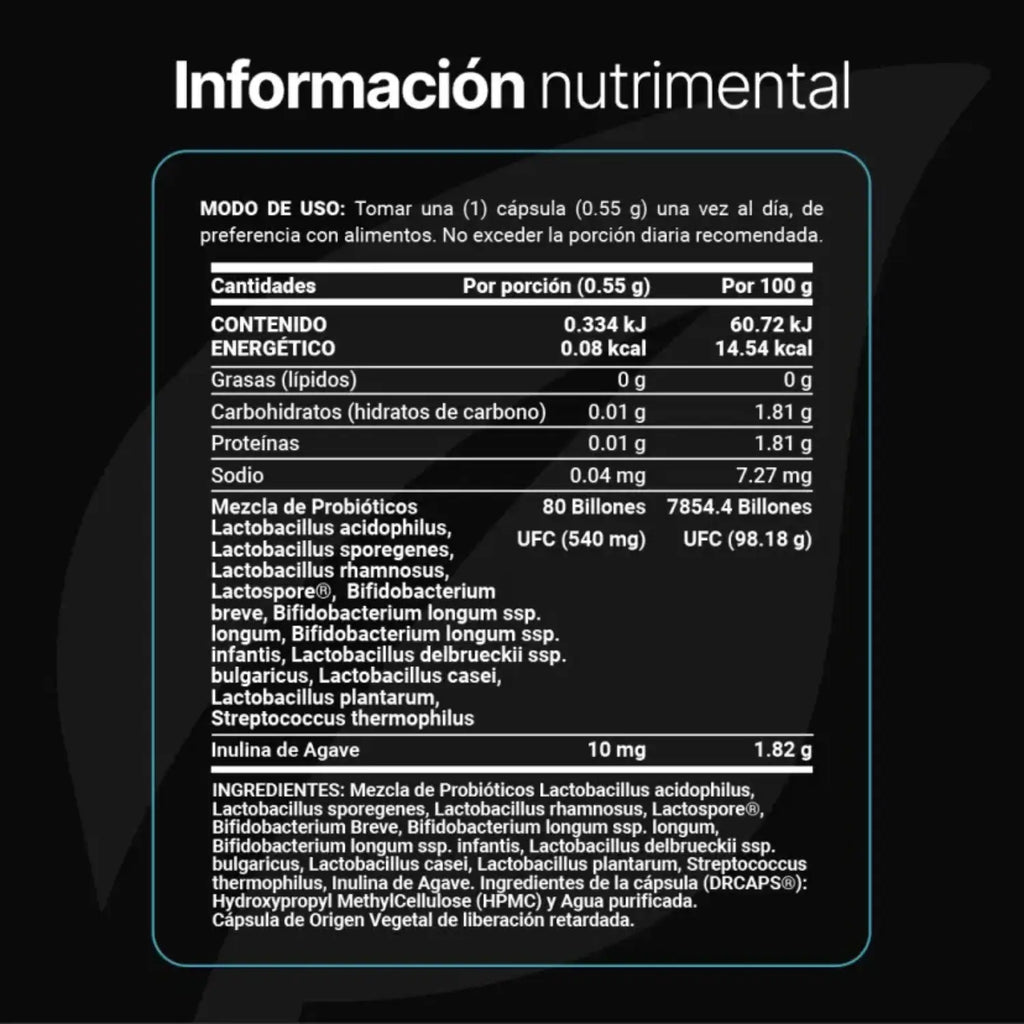 80 Billion Probiótics Platinum; 60 Cápsulas, BLIFE