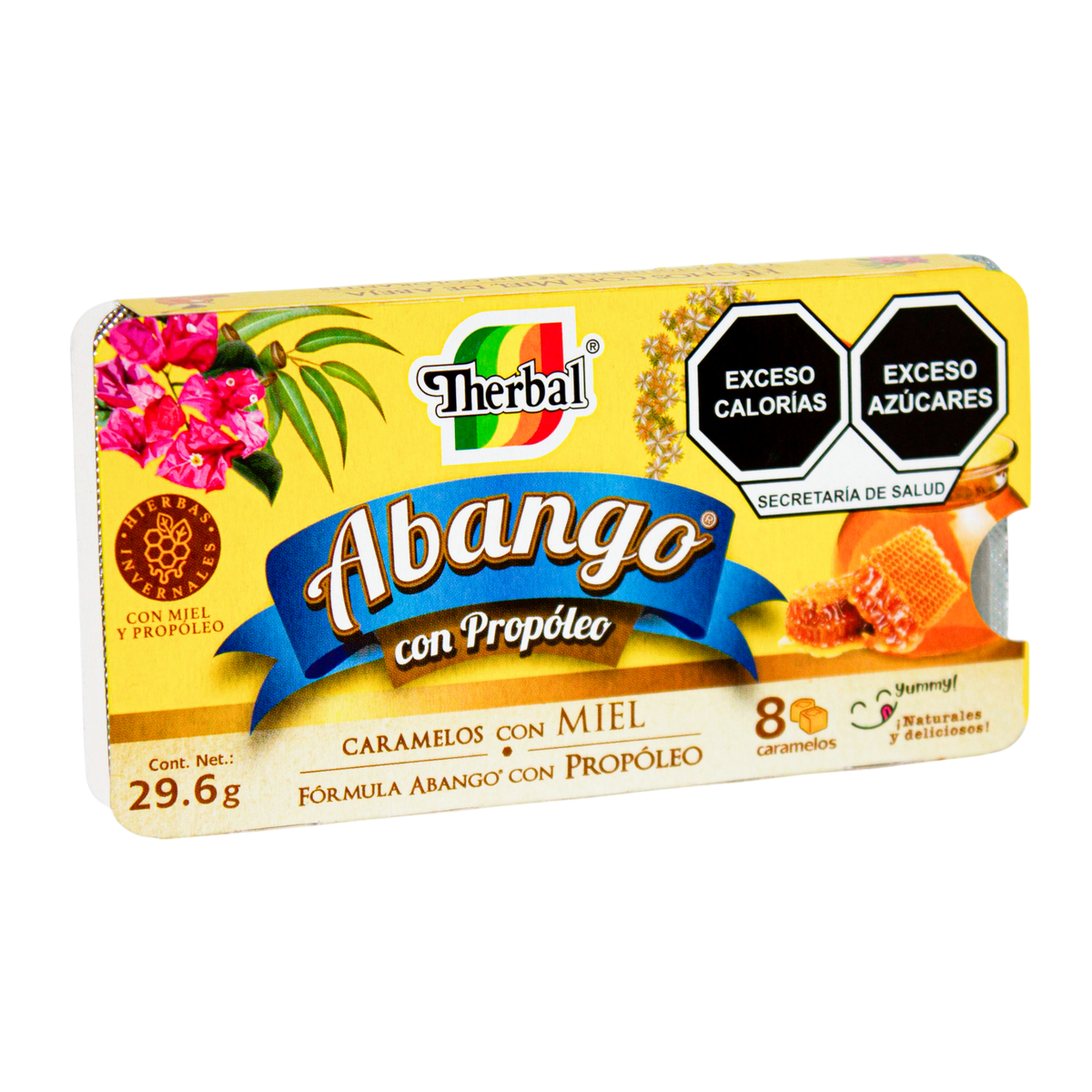Blister Abango con Propoleo y Miel; 8 caramelos; Therbal