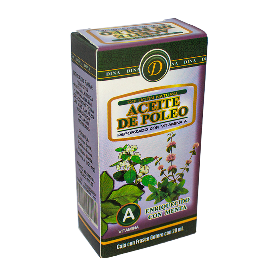 Gotas Aceite de Poleo; 20ml, Dina.