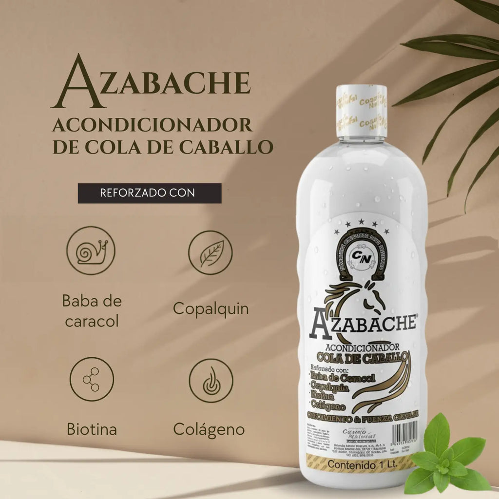 Acondicionador Azabache, Cola de Caballo; 1Lt, Cosmo Natural.