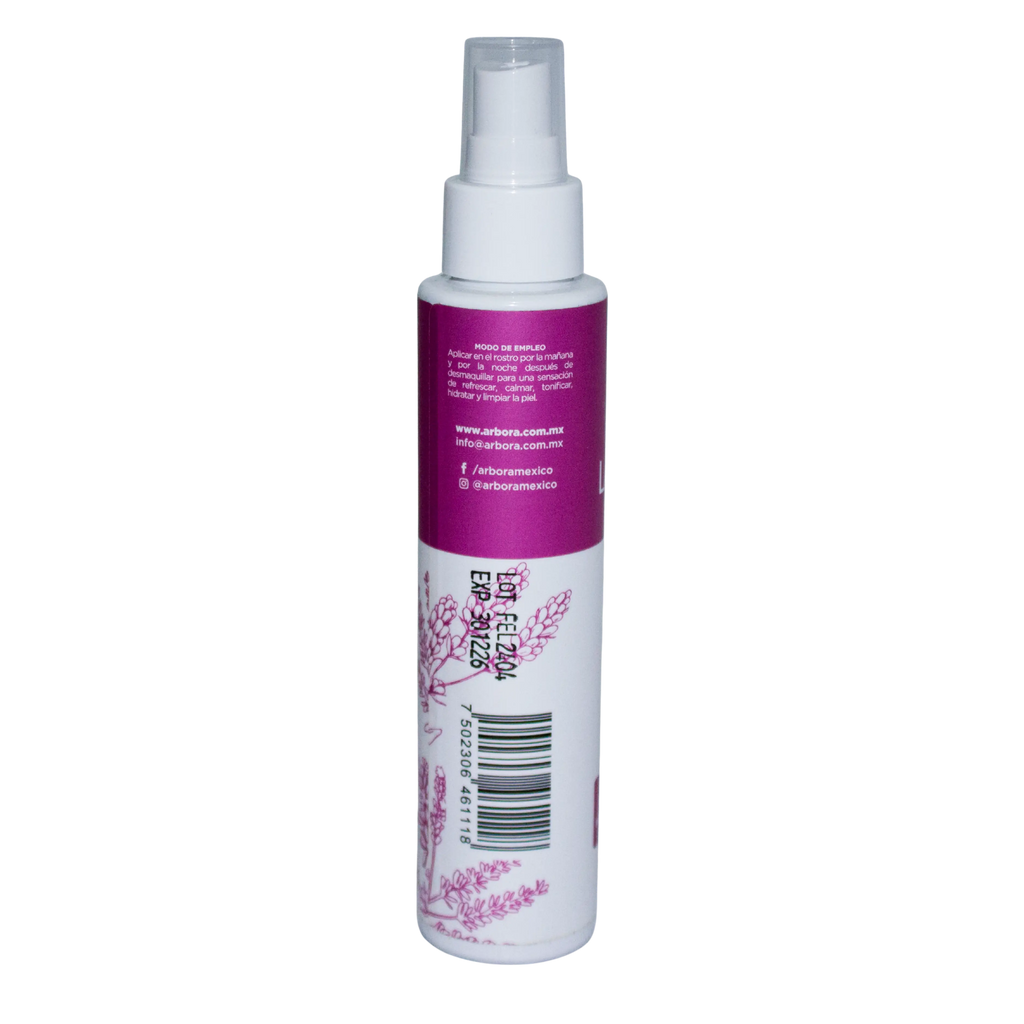 Tónico Facial Agua de Lavanda; 125ml, Arbora.
