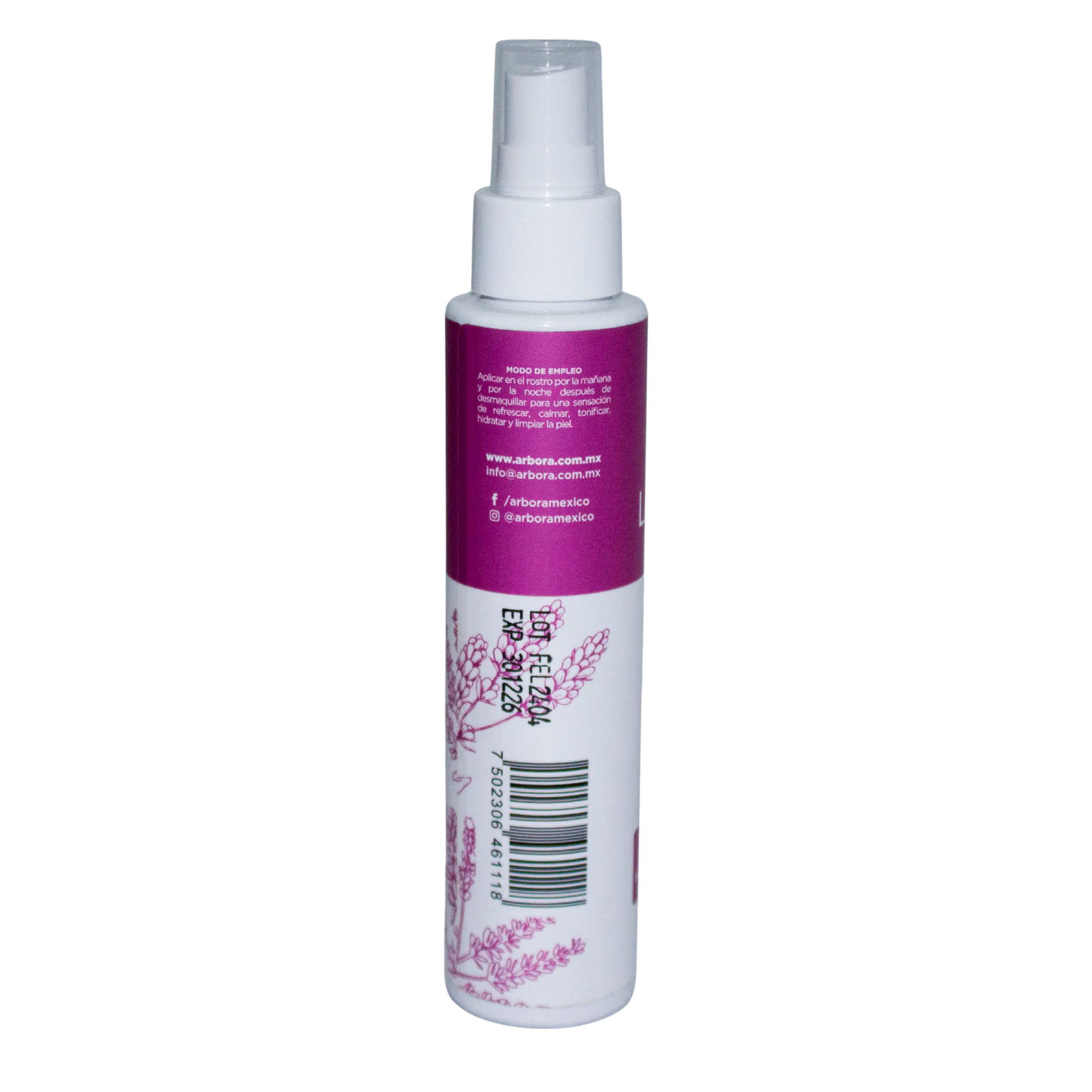 Tónico Facial Agua de Lavanda; 125ml, Arbora.