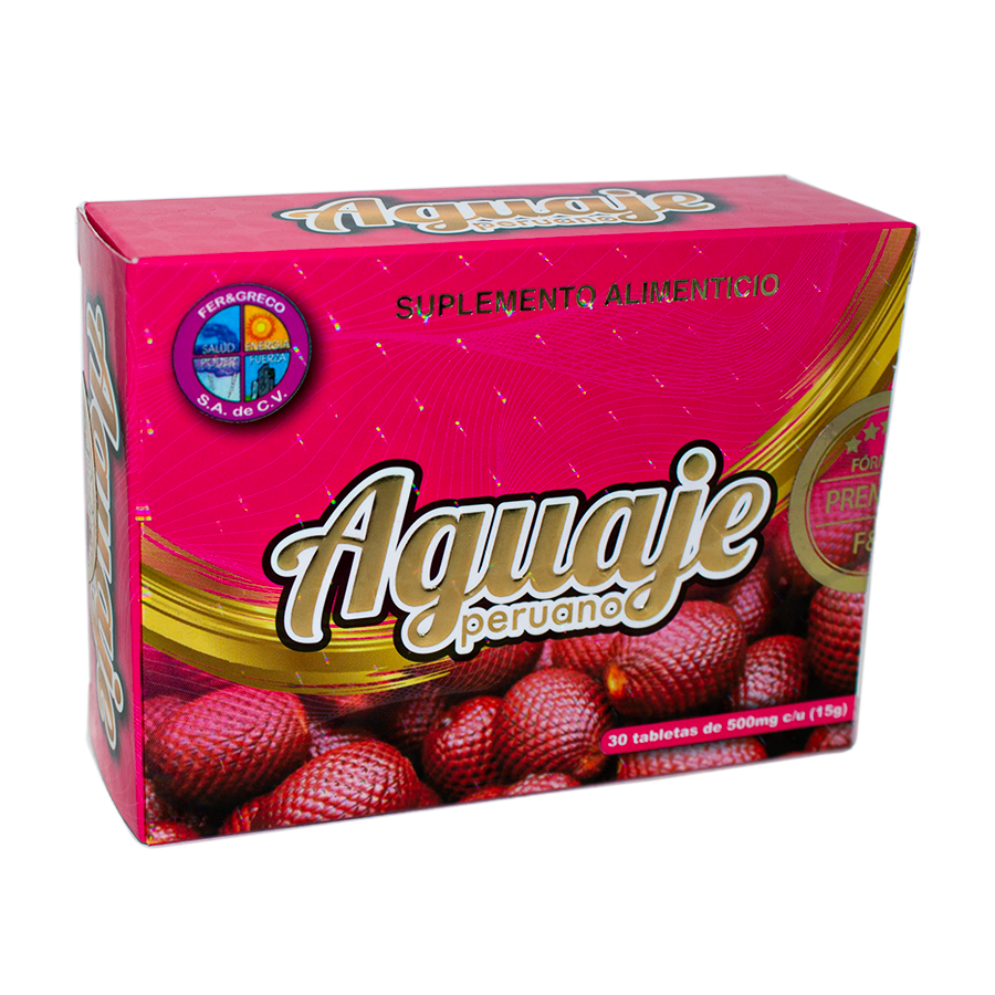 Aguaje Peruano; 30 Tabletas, Fergreco.