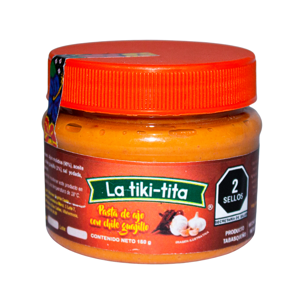 Pasta ajo con guajillo 150gr; Tiki tita