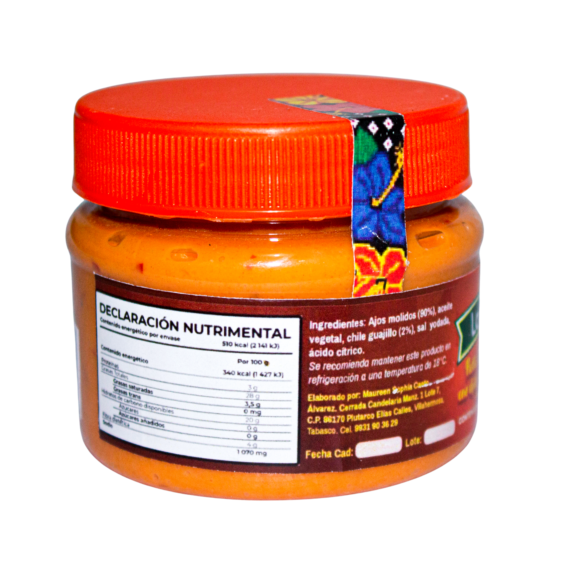 Pasta ajo con guajillo 150gr; Tiki tita