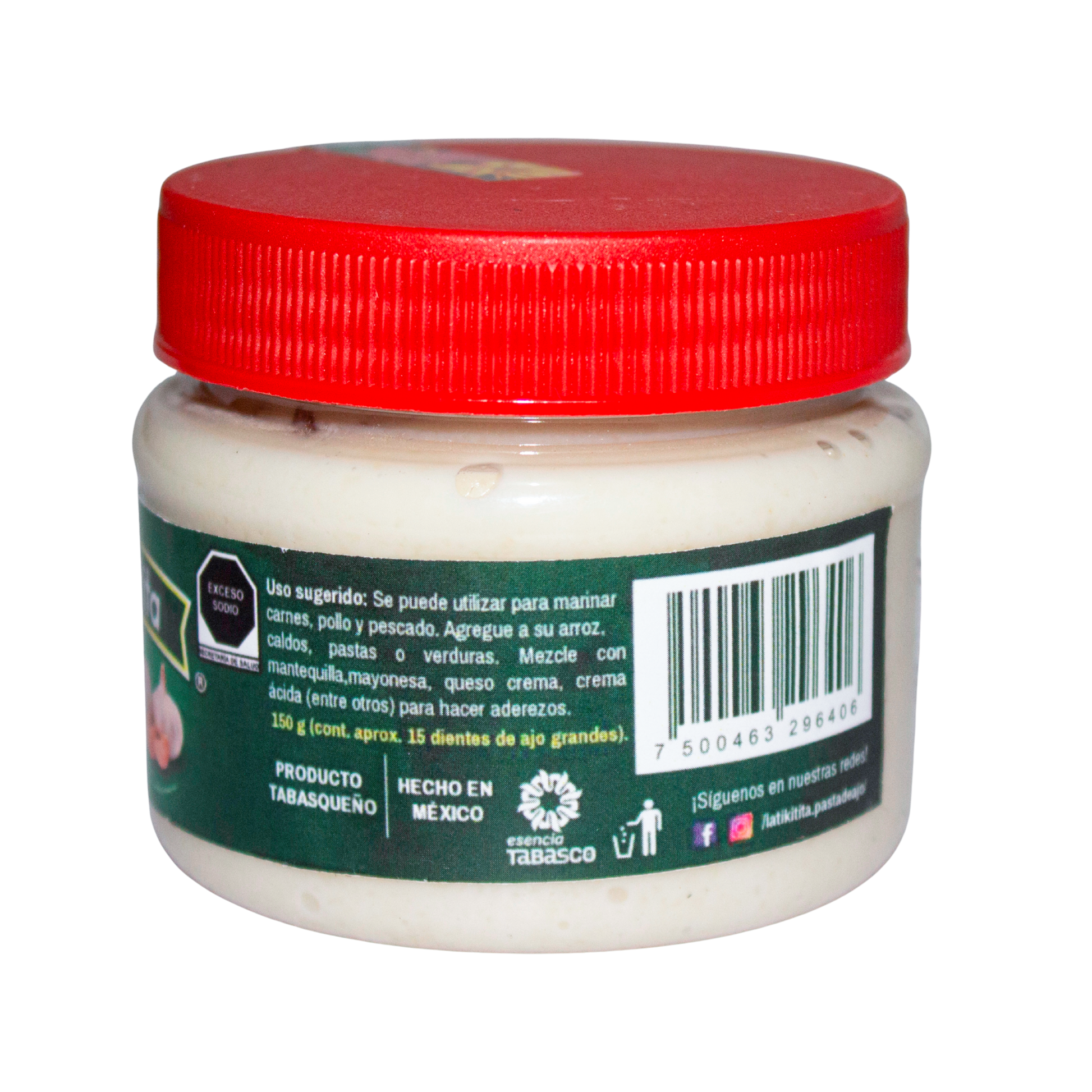 Pasta ajo natural 150gr; Tiki tita