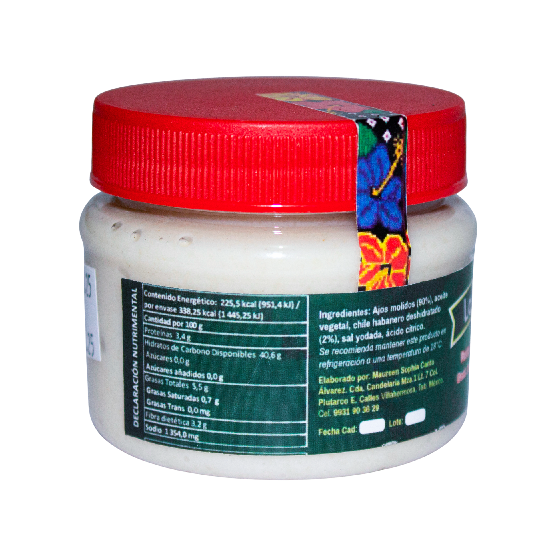 Pasta ajo natural 150gr; Tiki tita