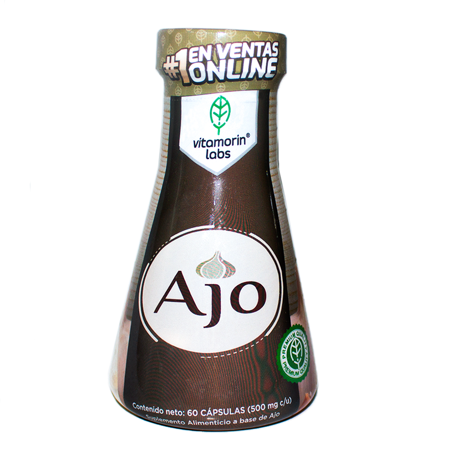 Ajo; 60 Capsulas de 500mg; Vitamorin Laboratoios.