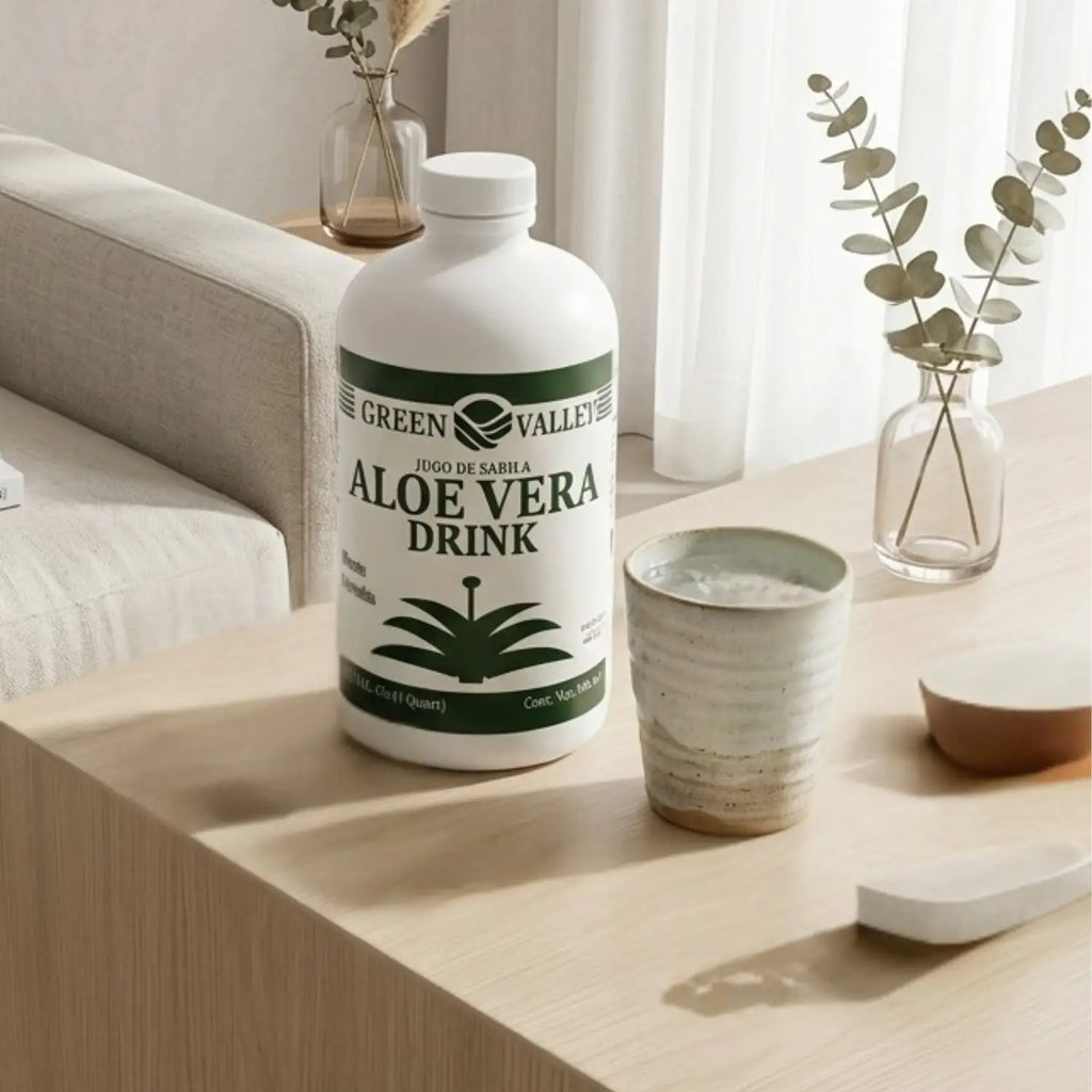 Áloe Vera Drink; 916ml, Green Valley.