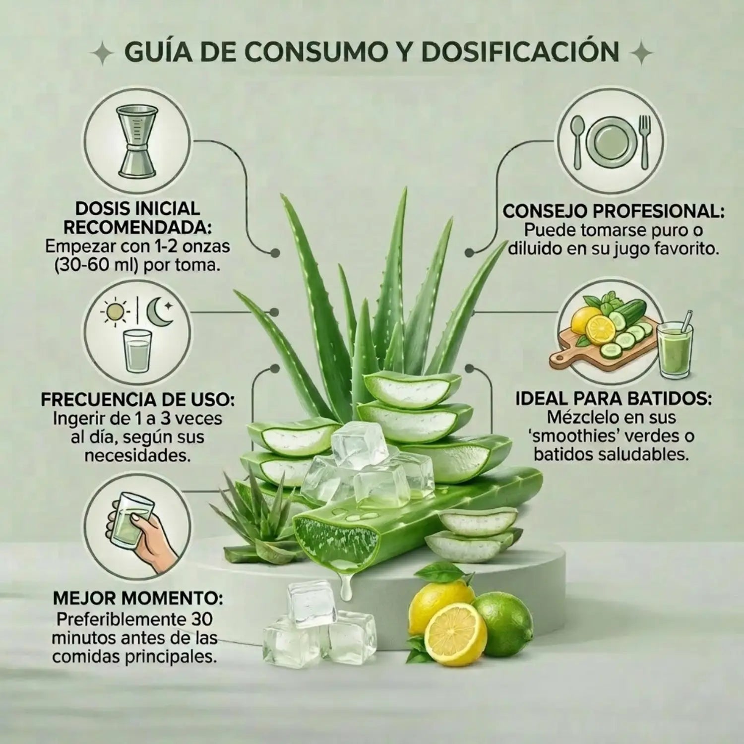 Áloe Vera Drink; 916ml, Green Valley.