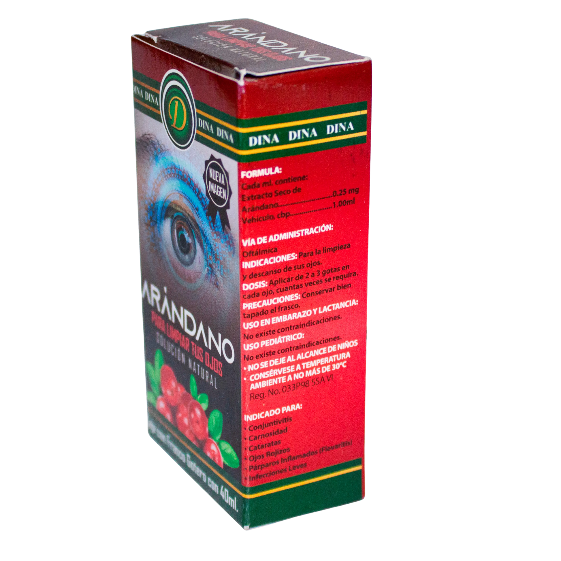 Gotas Arandano;40ml ,Dina.