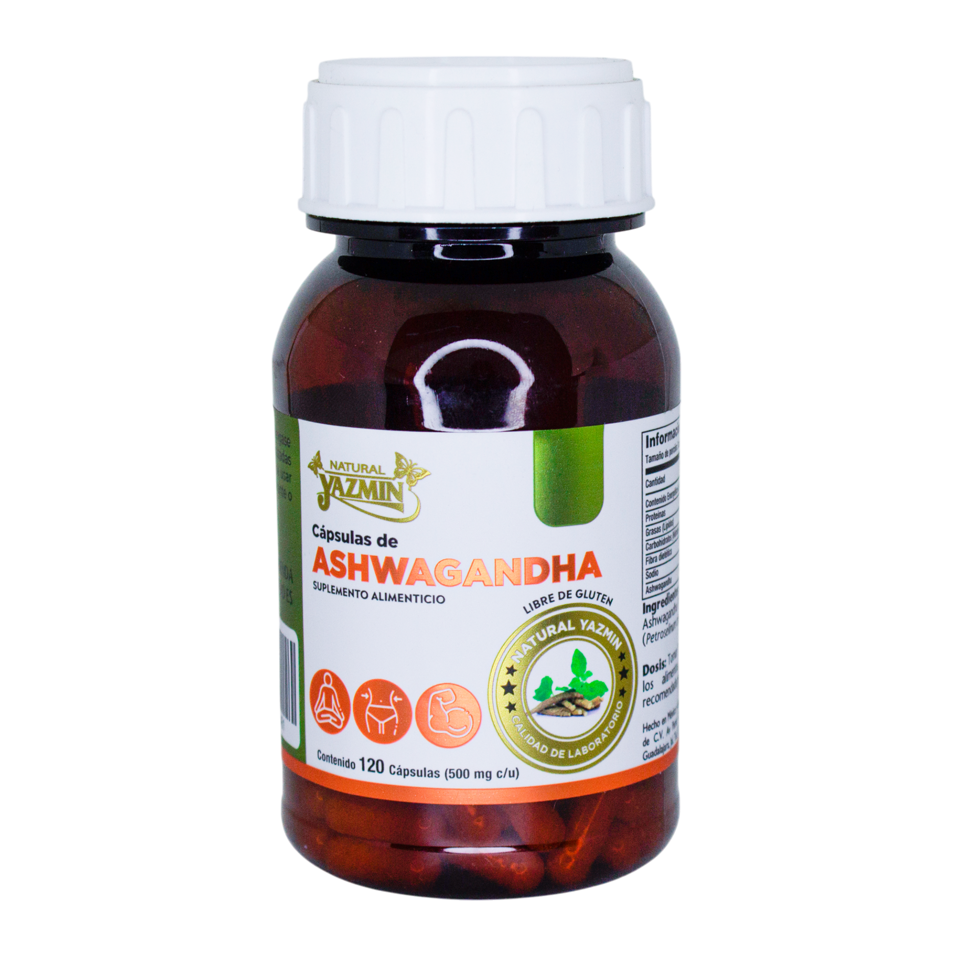 Ashwagandha; 120 Capsulas, Yaz