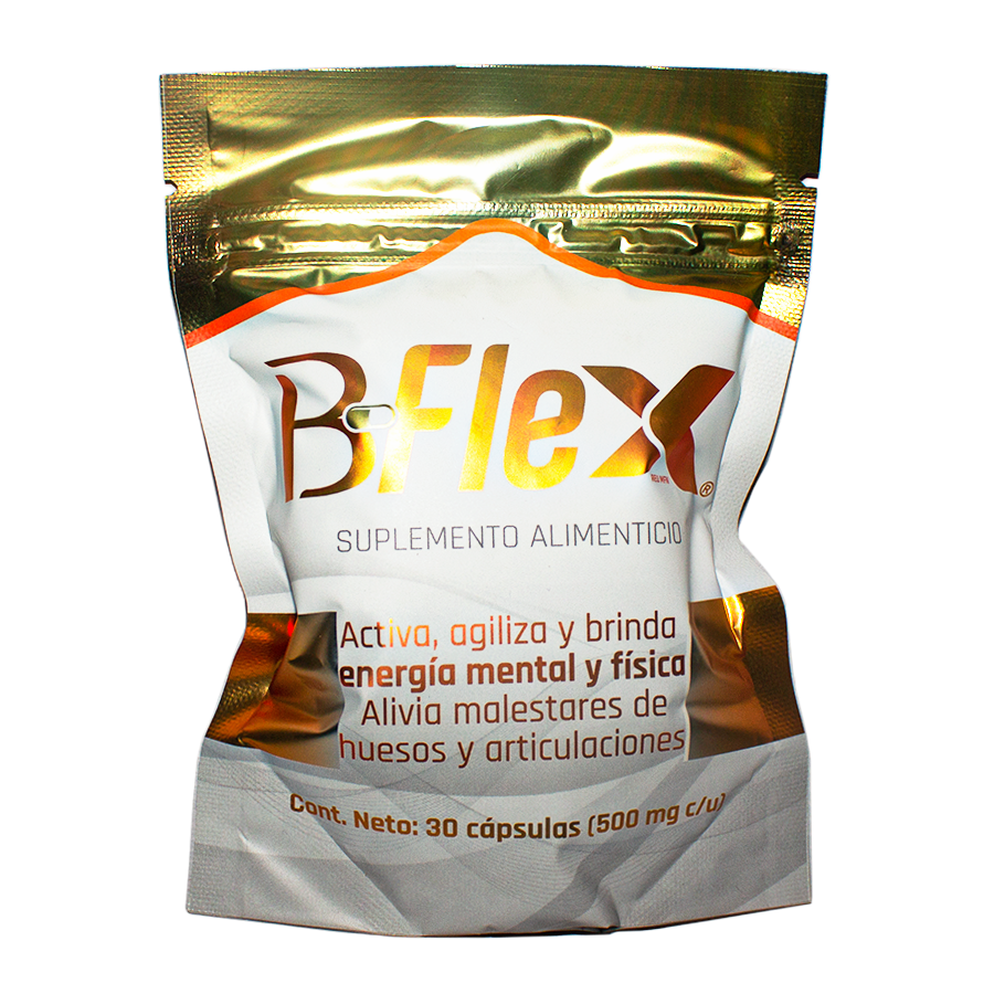 B Flex; 30 Capsulas de 500mg, Energreen.
