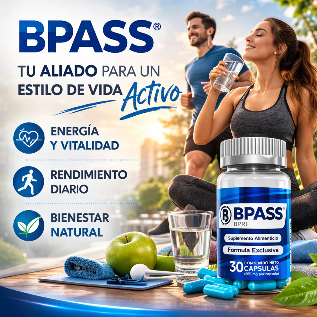 Bypass, Bpri Azul ;30 Capsulas de 500 mg, BPRI Company.