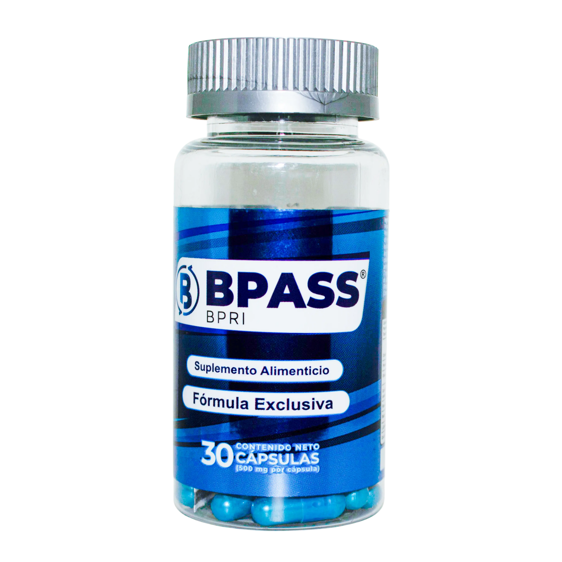 Bypass, Bpri Azul ;30 Capsulas de 500 mg, BPRI Company.