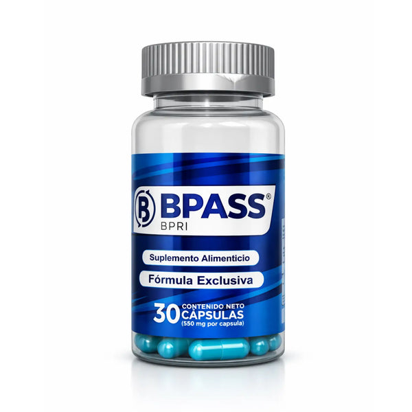 Bypass, Bpri Azul ;30 Capsulas de 500 mg, BPRI Company.
