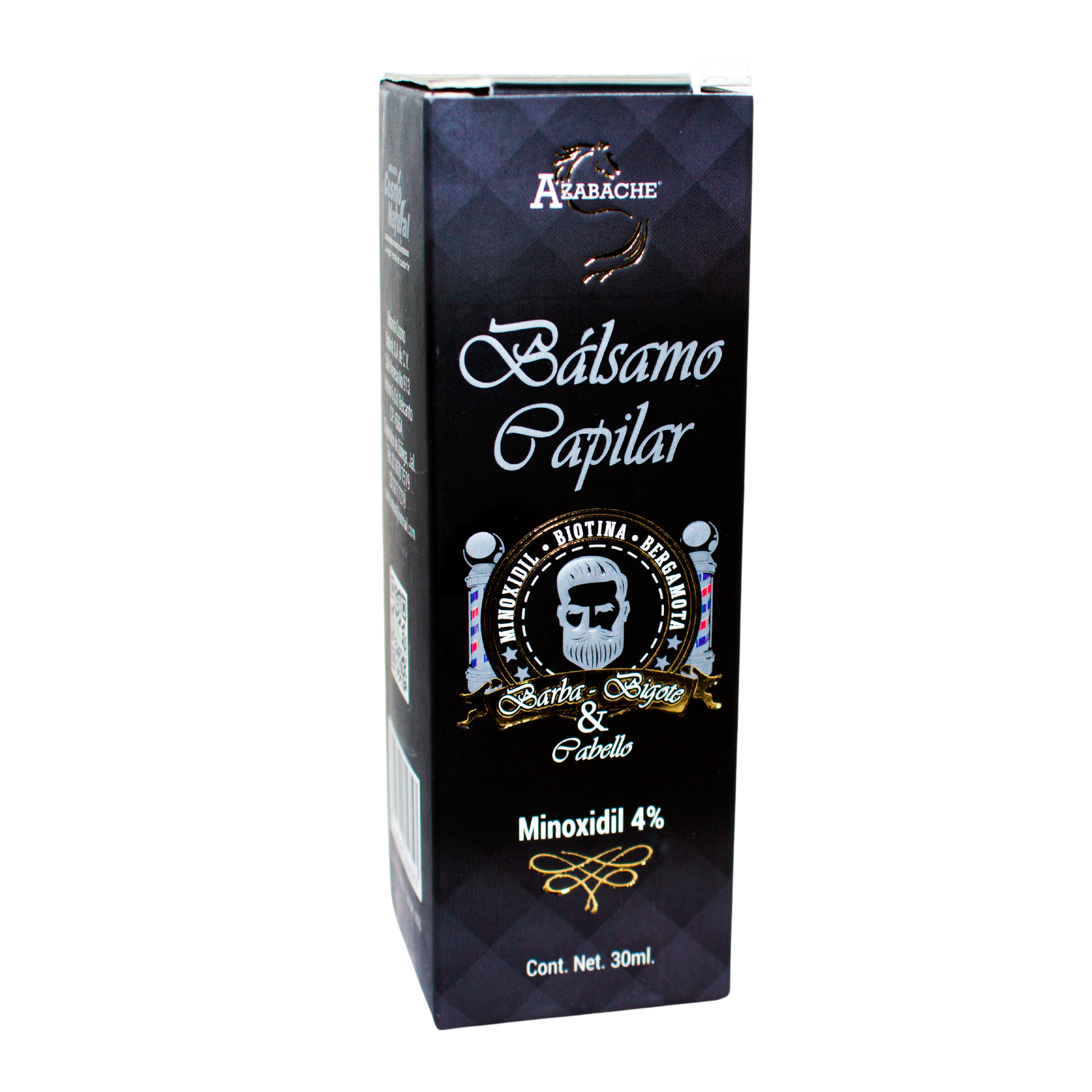 Balsamo Capilar Minoxidil al 4%; 30ml, Azabache.