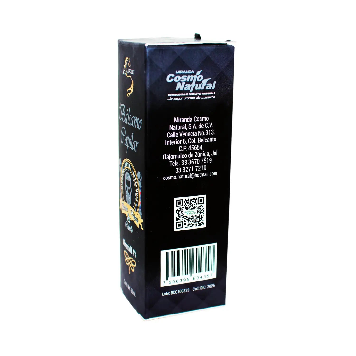 Balsamo Capilar Minoxidil al 4%; 30ml, Azabache.