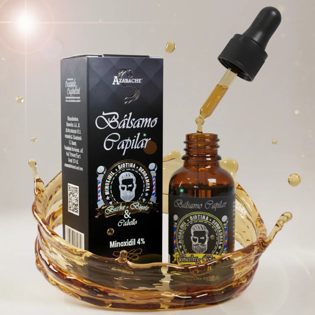 Balsamo Capilar Minoxidil al 4%; 30ml, Azabache.