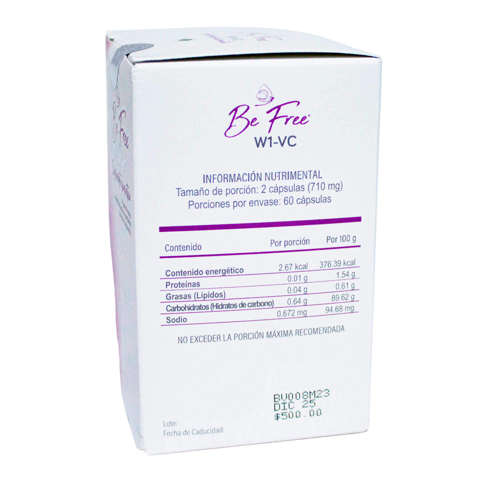 Be Free W1-VC 60 caps Mirei pharma