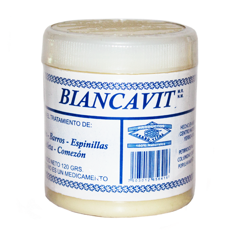 Pomada Biancavit; 120gr, Yerbo Vital.