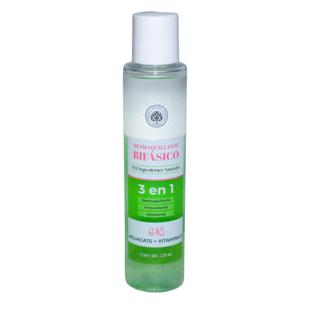 Desmaquillante Bifásico 3 en 1; 125ml, Arbora.