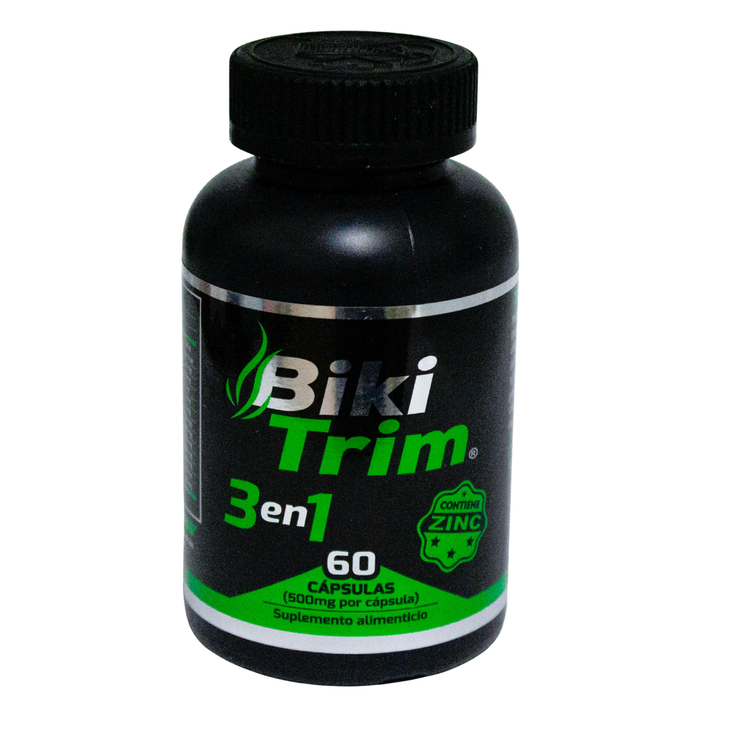 Biki Trim 3 en 1; 60 Cápsulas de 500mg, Energreen.