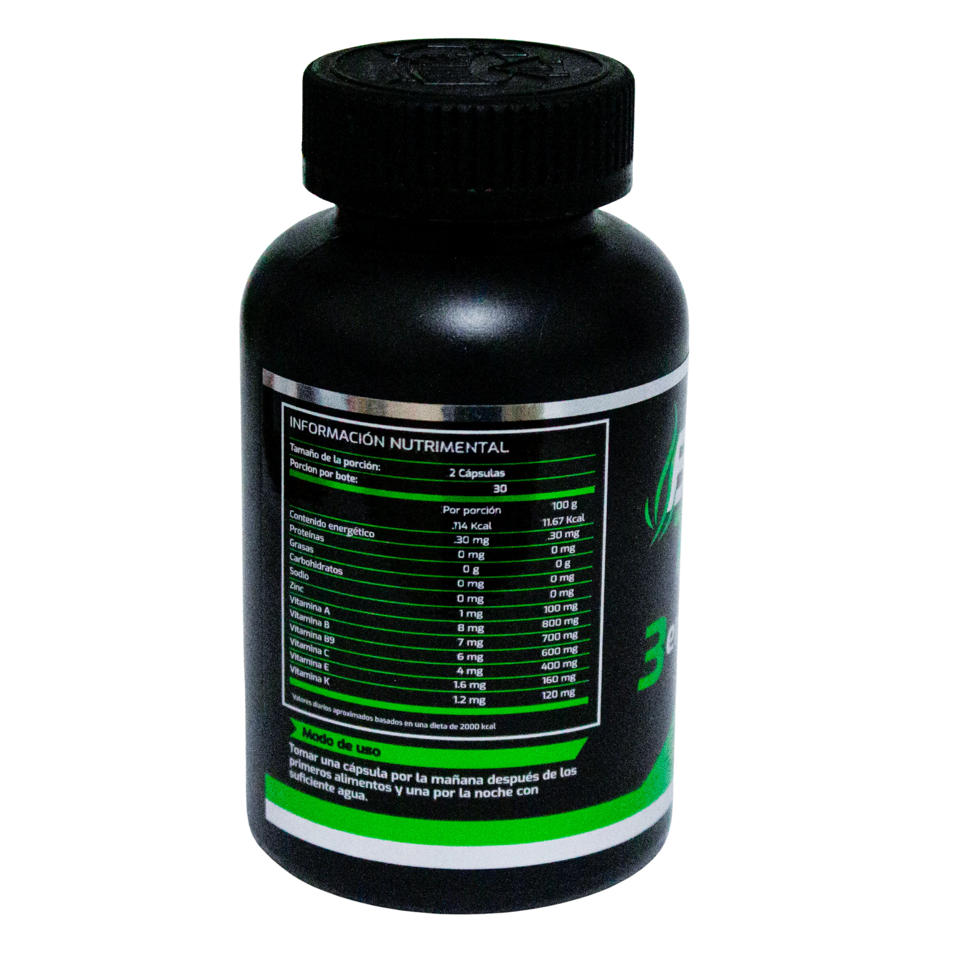 Biki Trim 3 en 1; 60 Cápsulas de 500mg, Energreen.