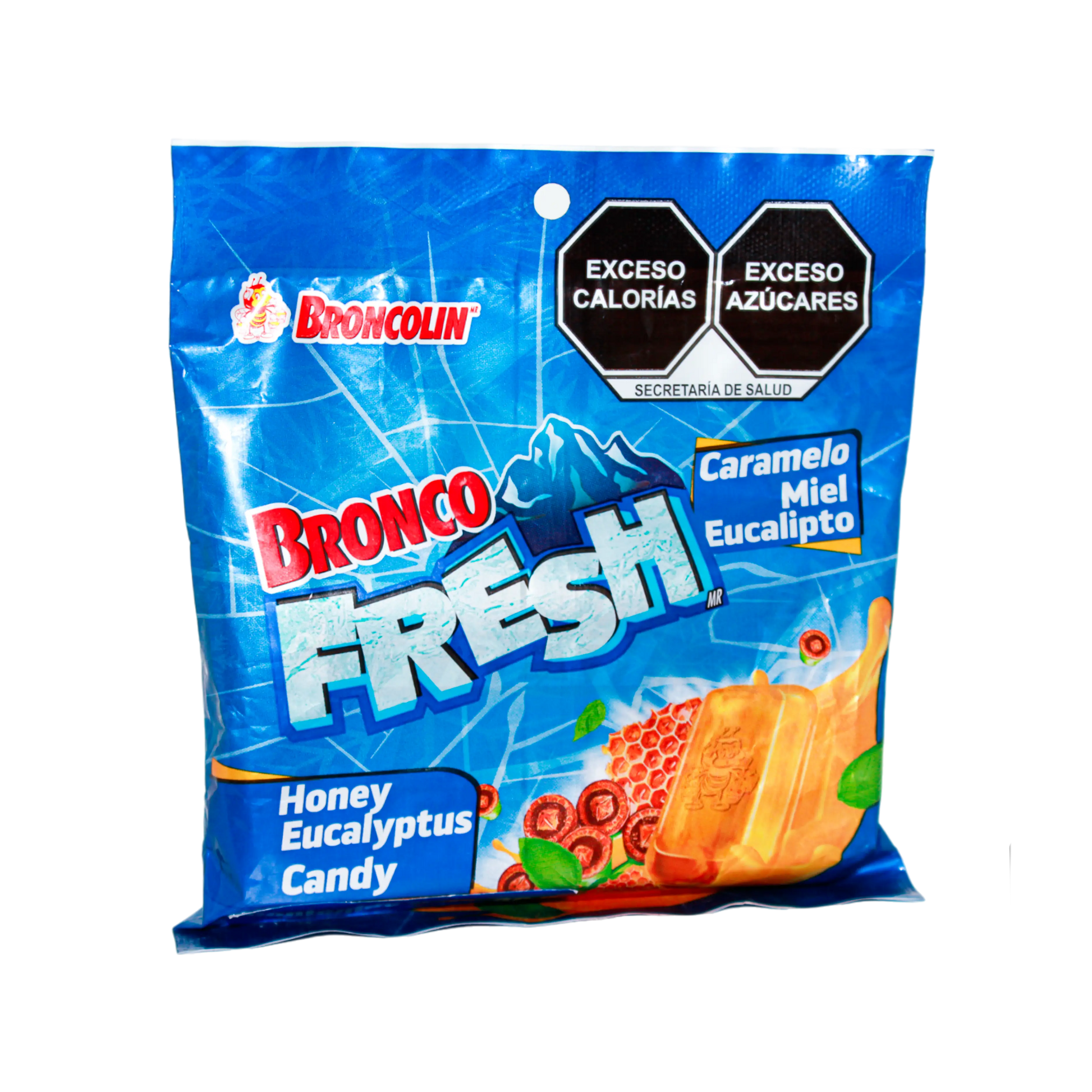 Bronco Fresh Caramelo; 66gr, Broncolin.