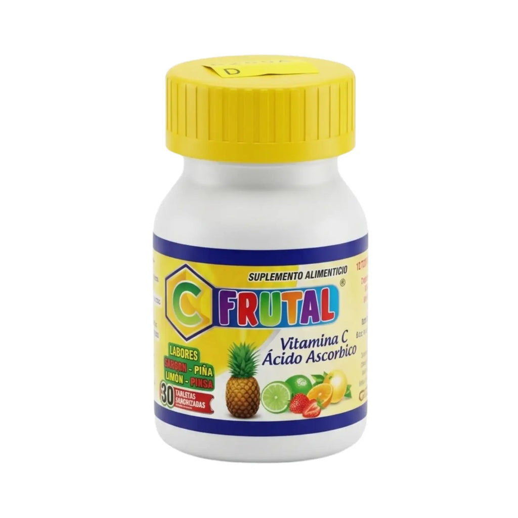 Vitamina C frutal; 100 tabletas masticables, E.S NATURAL