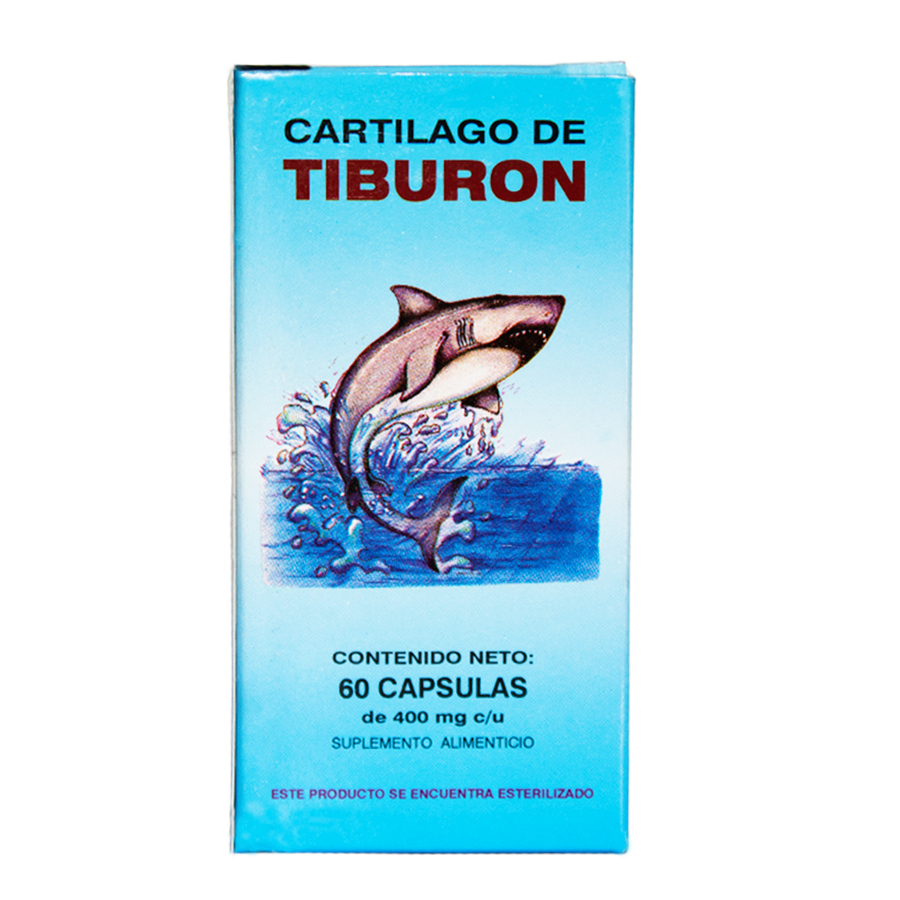 Cartilago de Tiburón; 60 Capsulas, Azteca.