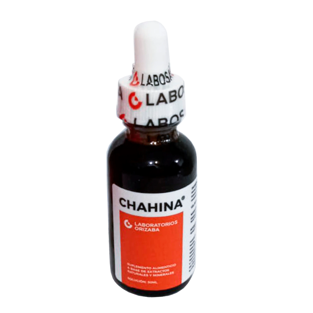 Gotas Chahina Frasco de Vidrio ; 30ml , Orizaba.