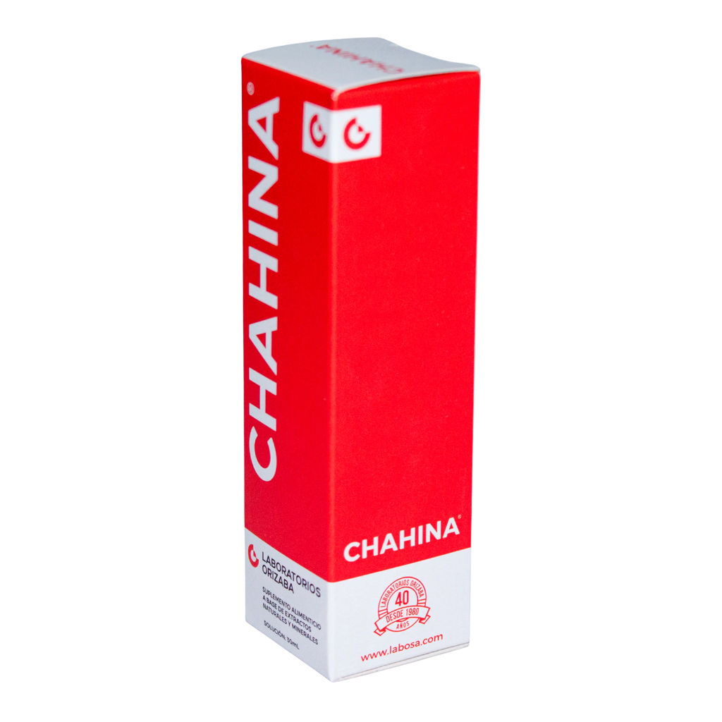 Gotas Chahina Frasco de Vidrio ; 30ml , Orizaba.