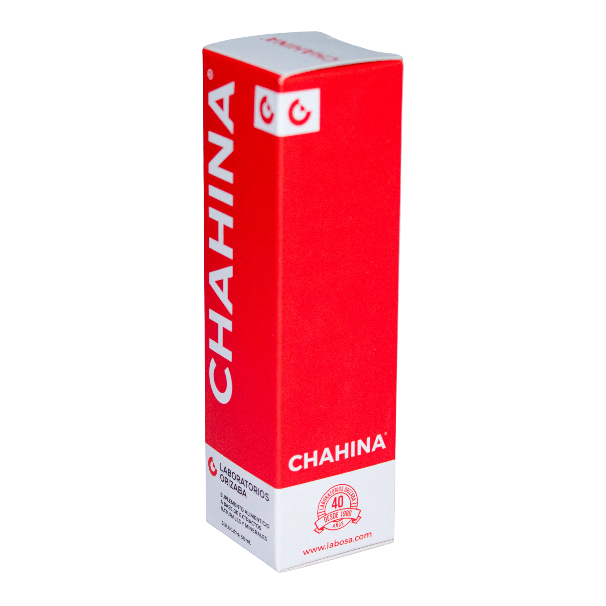 Gotas Chahina Frasco de Vidrio ; 30ml , Orizaba.