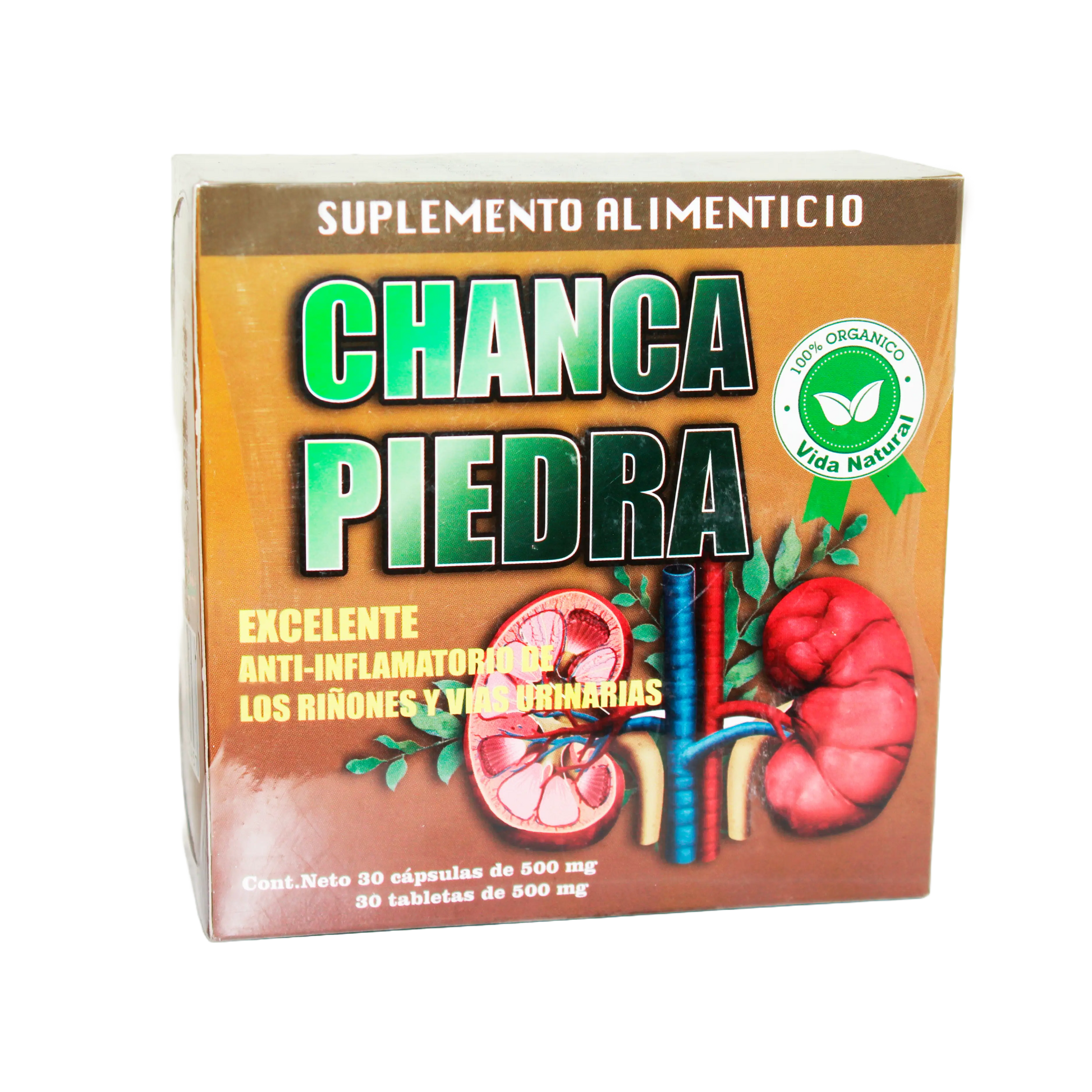 Chanca Piedra; 30 caps y 30 Tabs; Vida Natural