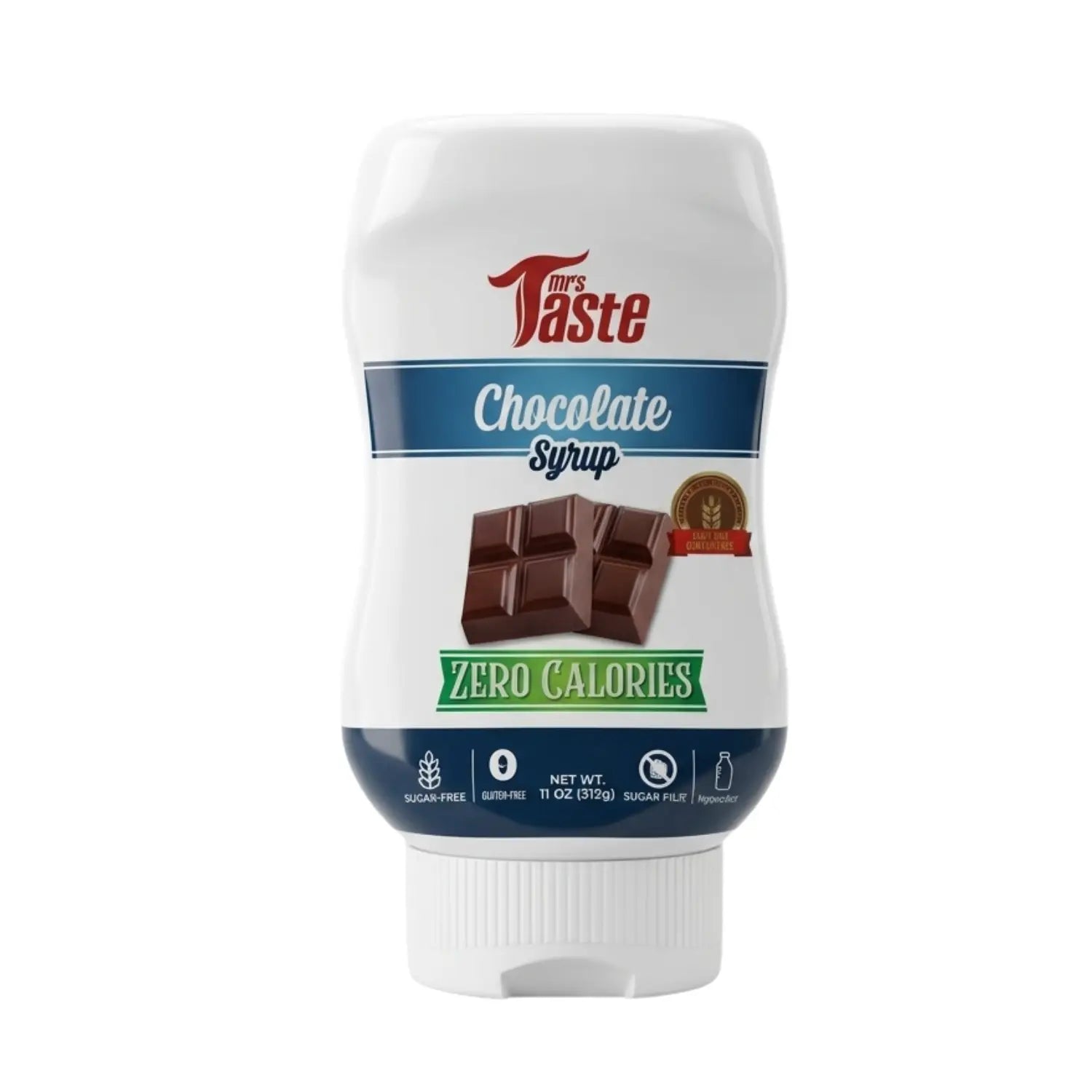 Chocolate syrup ; 335g, mrs taste.