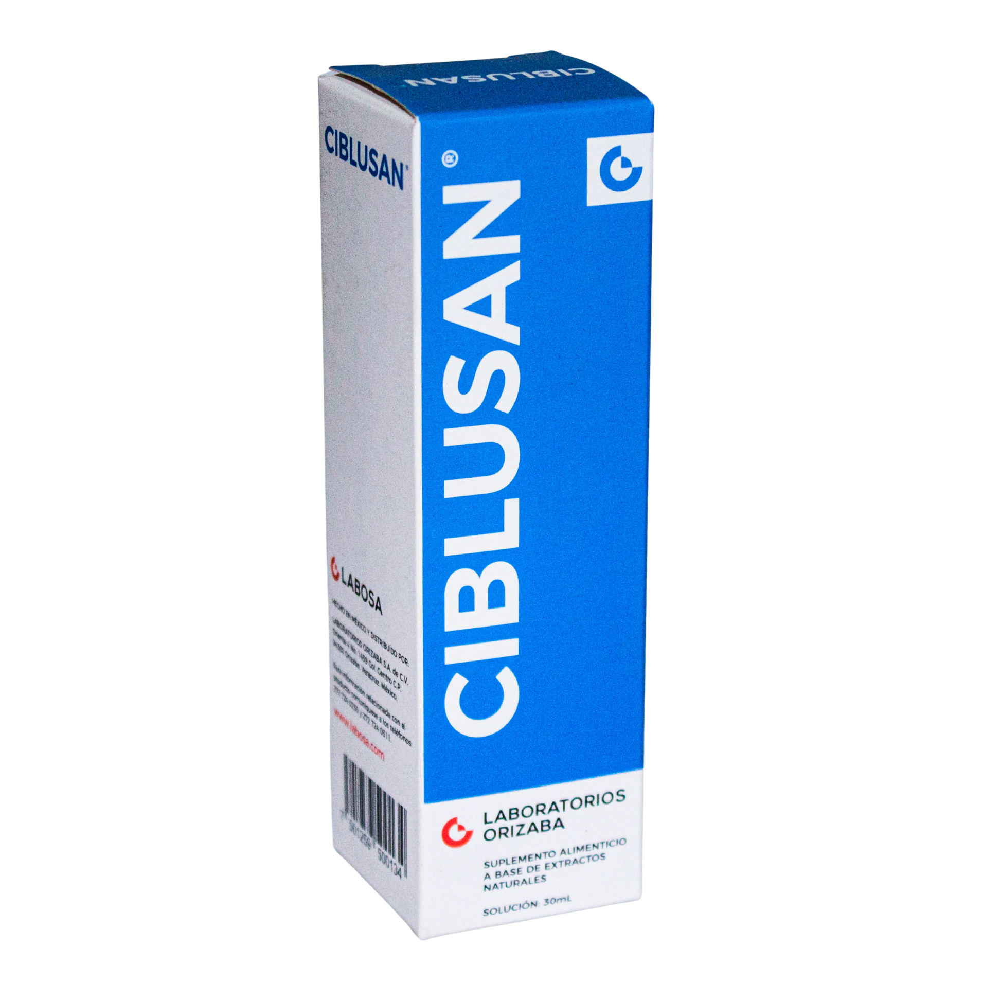 Gotas CIBLUSAN (Antes Circulan) Frasco de Vidrio; 30ml , Orizaba.