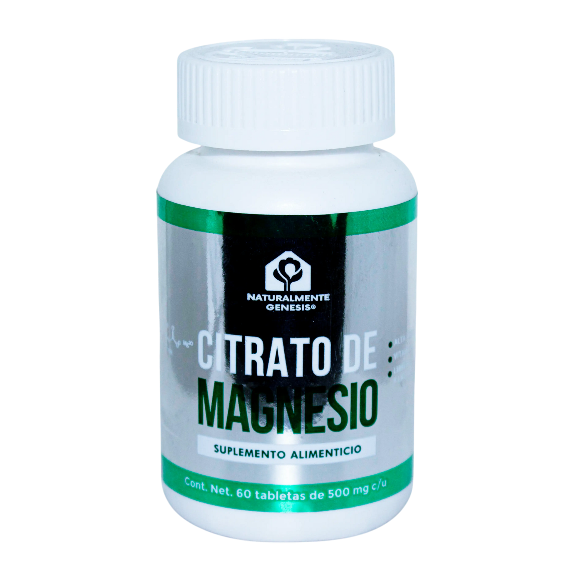 Citrato de Magnesio; 60 Tabletas. NG.