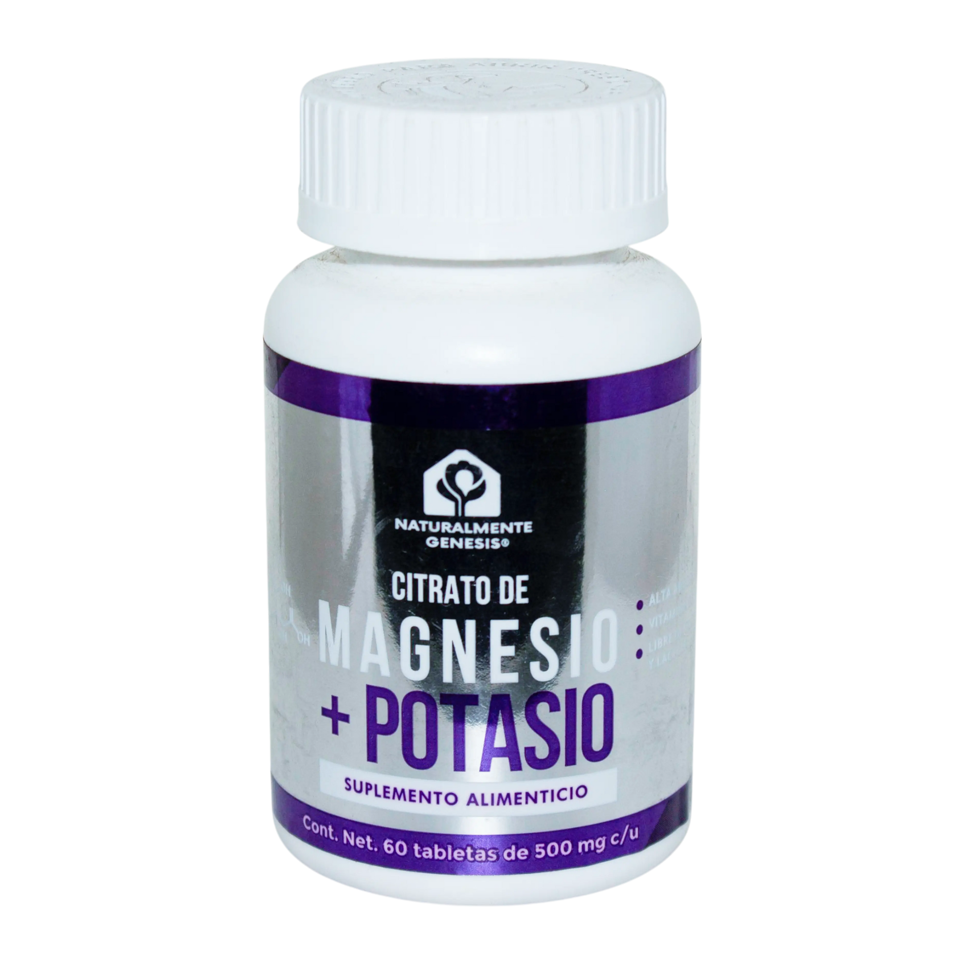 Citrato de Magnesio +  Potasio; 60 Tabletas, NG.