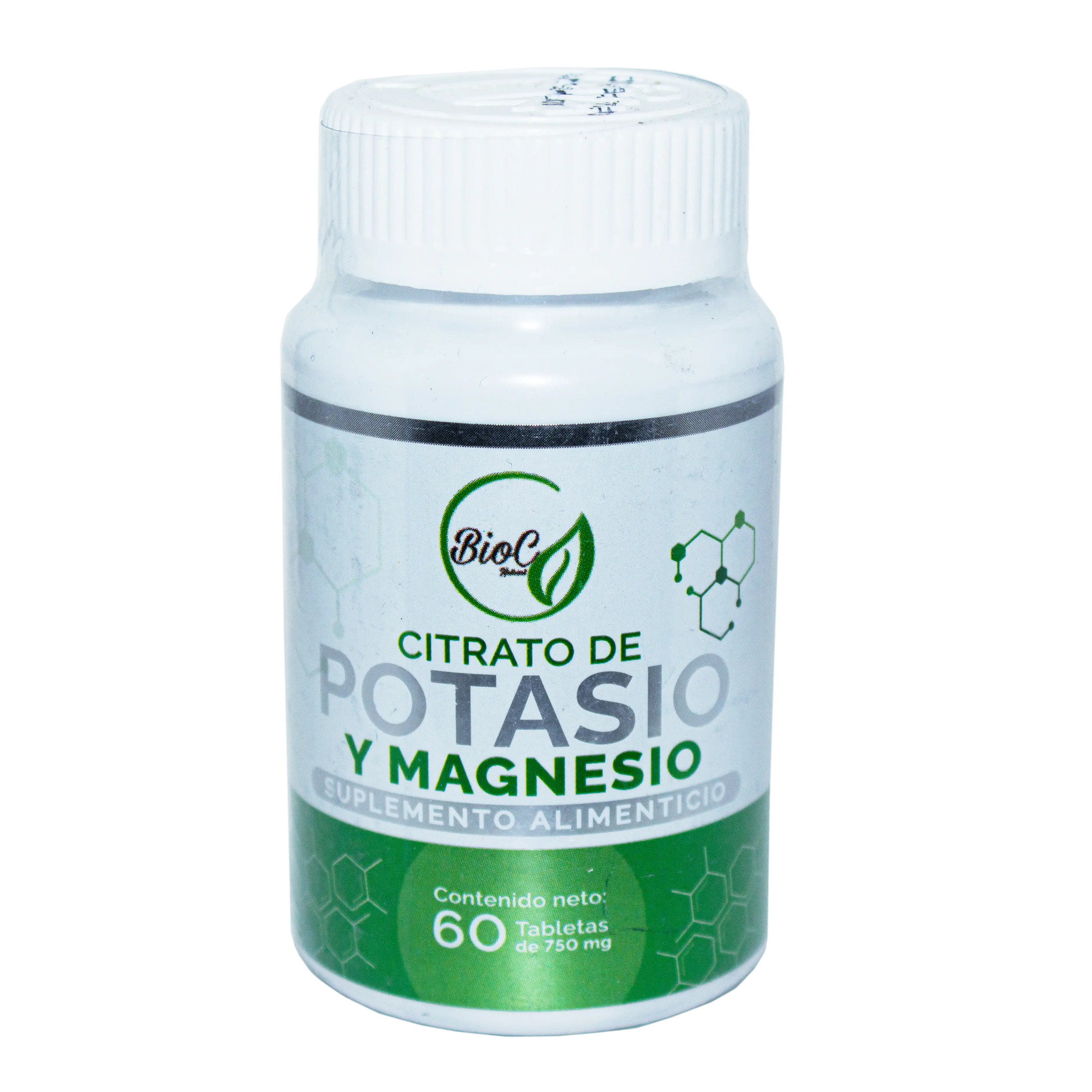 Citrato de Potasio y Magnesio; 60 Tabs 750mg; BioC