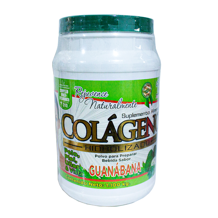 Colágeno Hidrolizado Guanábana; Polvo 1,100 Kg, Cosmo Natural.